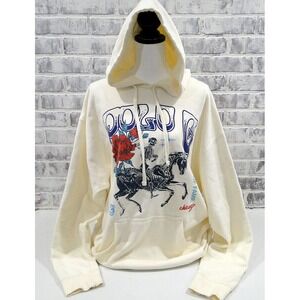 Polo G Size XL Pullover Hoodie Skeleton‎ Graphic Cream